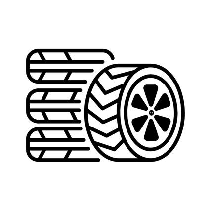 Icon illustrating 4 new tyres at Castrol Auto Service Northcliff.